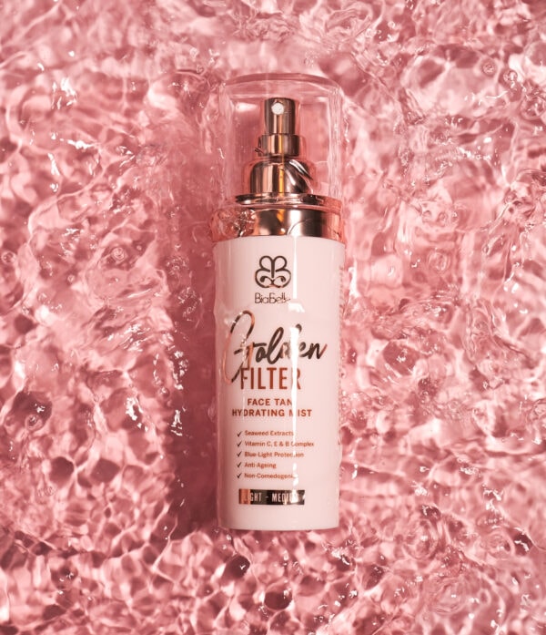 BiaBelle Golden Face Filter Face Tan Medium/Dark 100ml | Simply Skin Kilkenny. This is a face tan for giving a radiant glow to the skin whilst nourishing the skin with ingredients to help fight dryness, aging and UV light.